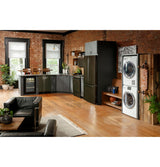 Haier ENERGY STAR® 4.1 cu.ft. Capacity Smart 24" Ventless Condenser Frontload Electric Dryer with Stainless Steel Basket