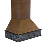 ZLINE 48 in. Wooden Wall Mount Range Hood in Antigua and Walnut - Includes Remote Motor