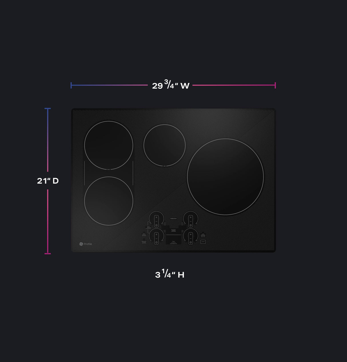 GE Profile™ ENERGY STAR® 30" Built-In Touch Control Induction Cooktop