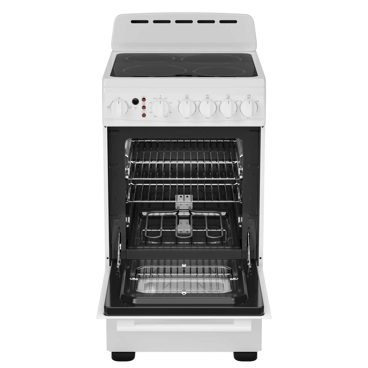 Avanti 20-Inch Freestanding Electric Range with Ceramic Glass Cooktop, in White (CERU200P0W)