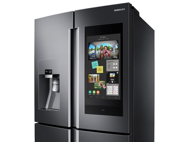 22 cu. ft. Family Hub™ Counter Depth 4-Door Flex™ Refrigerator in Black Stainless Steel