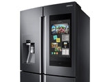 22 cu. ft. Family Hub™ Counter Depth 4-Door Flex™ Refrigerator in Black Stainless Steel