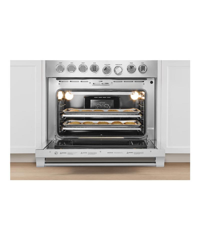 36" duel fuel Range 6 burner natural gas