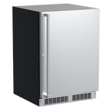 24-In Professional Built-In Dual Zone Wine Refrigerator with Door Style - Stainless Steel