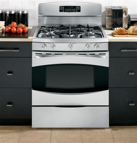 GE Profile™ Series 30" Free-Standing Self Clean Gas Range