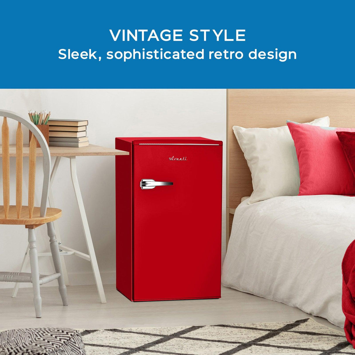 Avanti 3.0 Cu. Ft. Retro Compact Refrigerator - Red