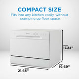 Danby 6 Place Setting Countertop Dishwasher in White
