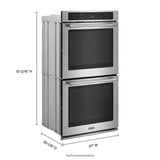 27-Inch Wide Double Wall Oven With True Convection - 8.6 Cu. Ft.