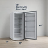 Element 14.0 cu. ft. Upright Convertible Freezer / Refrigerator - White, ENERGY STAR (EXUF14CEEW)