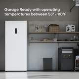 Element 14.0 cu. ft. Upright Convertible Freezer / Refrigerator - White, ENERGY STAR (EUF14CEEW)