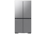 Bespoke 23 cu. ft. Counter Depth 4-Door French Door Refrigerator with AI Hybrid Cooling & Beverage Center™ in Stainless Steel