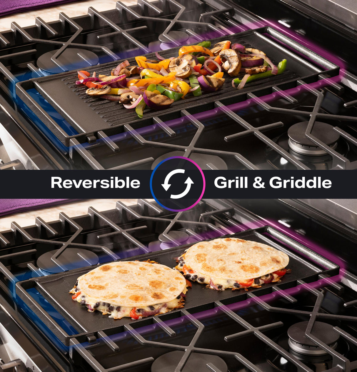 GE Profile™ 30" Smart Free-Standing Gas Convection Range with No Preheat Air Fry and EasyWash™ Oven Tray