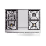 ILVE UND40FQNMPWHC Nostalgie II Noblesse 40 inch Dual Fuel Range (Natural Gas, Solid Door, White, Chrome)