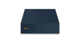 30"W. 18"H. Wall Hood (Finish: Slate Blue, Trim: Brushed Brass)