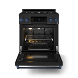 30 Inch Professional Lp Range With Tilt Panel Touch Control In Matte Black/blue  Gordon Ramsay Series