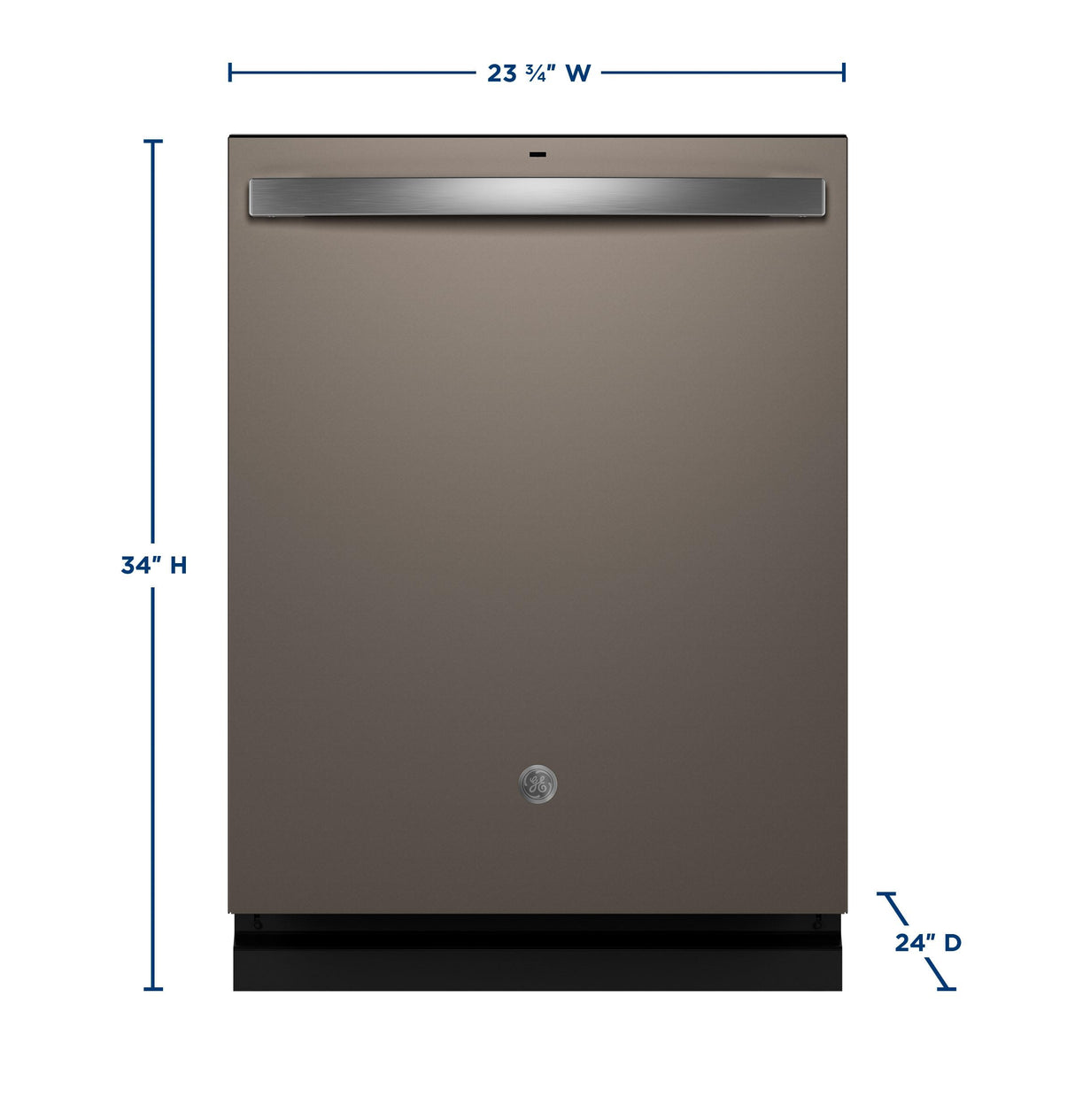 GE® ENERGY STAR® Fingerprint Resistant Top Control with Stainless Steel Interior Dishwasher with Sanitize Cycle
