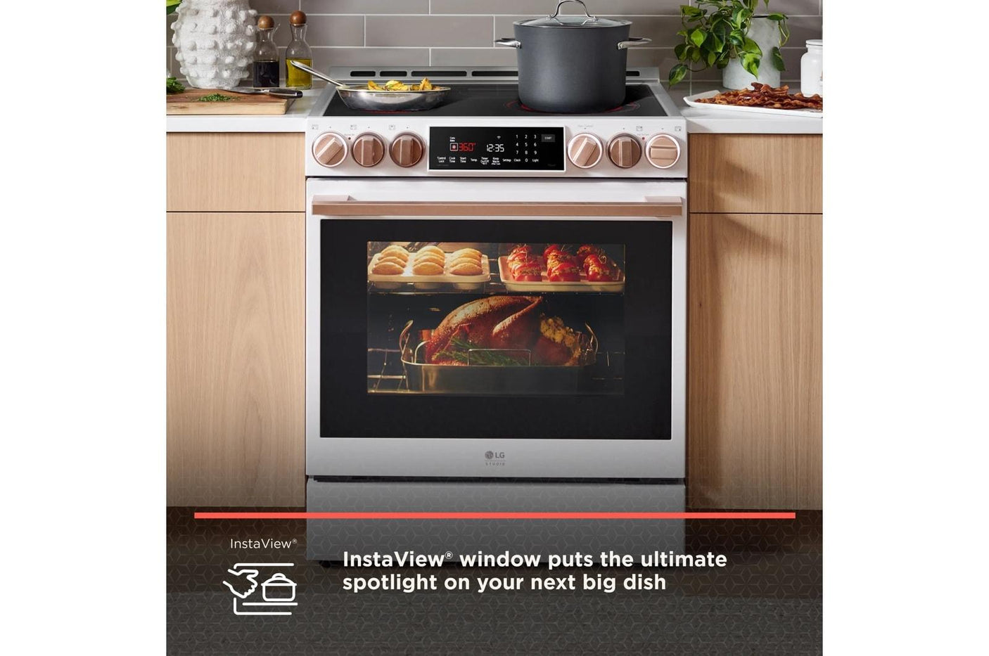 6.3 cu. ft. LG STUDIO Induction Slide-in Range - Stainless Steel