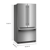 20 Cu. Ft. 36-Inch Counter-Depth French Door Refrigerator with Internal Water Dispenser