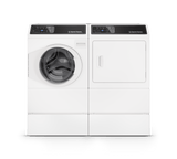 Raises your washer or dryer an additional 8 inches  Compatible with front load washers and dryers