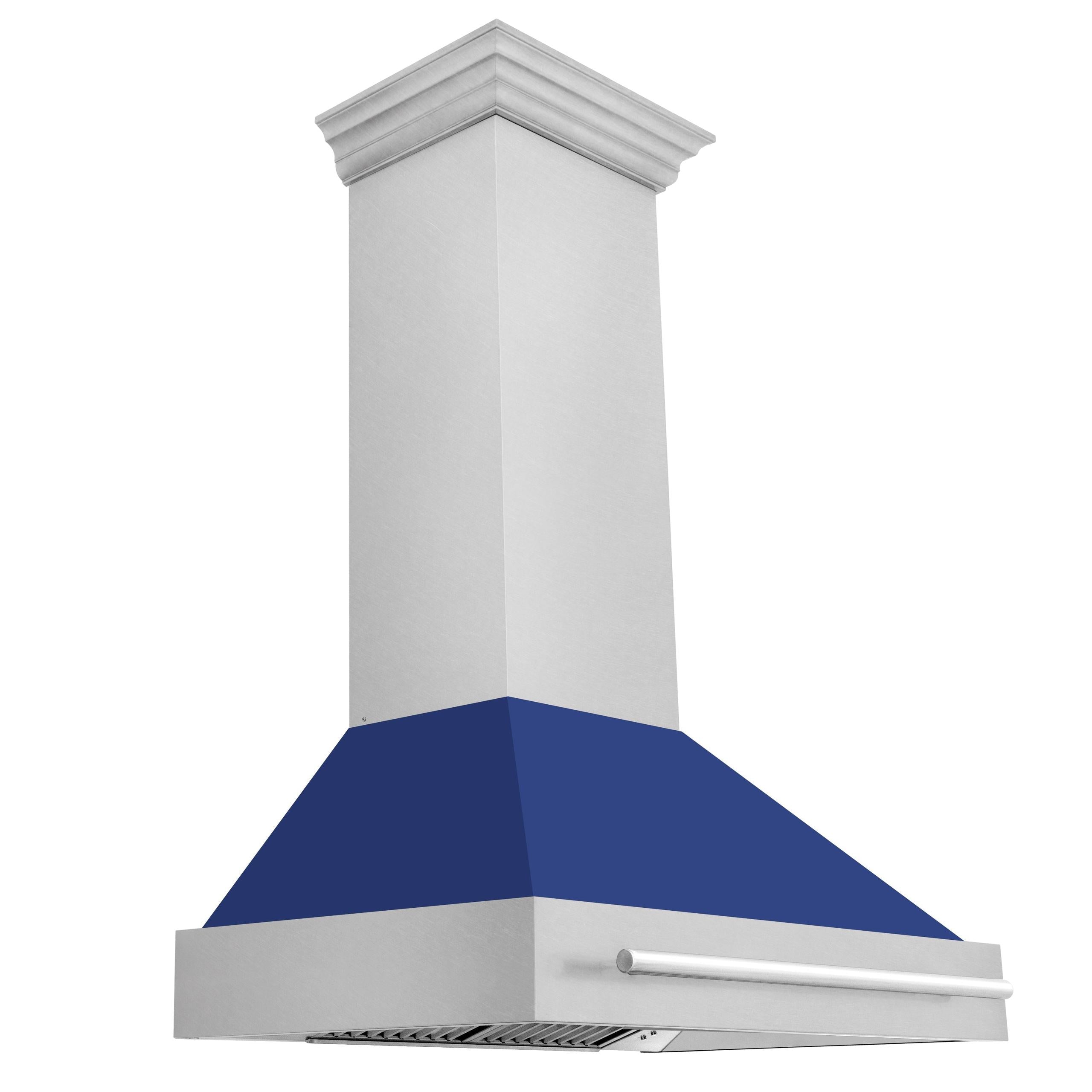 ZLINE 36 in. DuraSnow Stainless Steel Range Hood with DuraSnow Shell (8654SNX-36) [Color: Blue Matte]