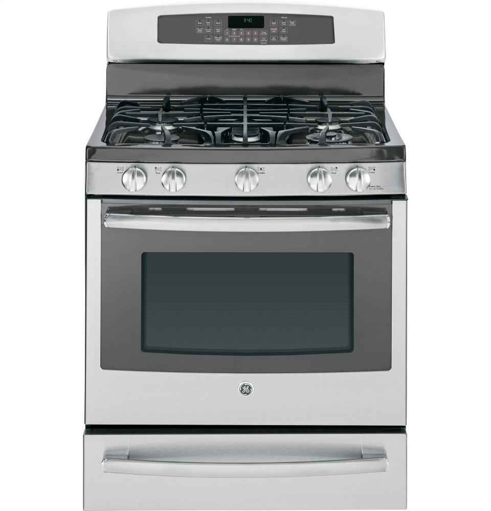 GE Profile Series 30" Dual-Fuel Free-Standing Range with Warming Drawer