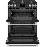 GE Café Series 30" Slide-In Front Control Gas Double Oven with Convection Range