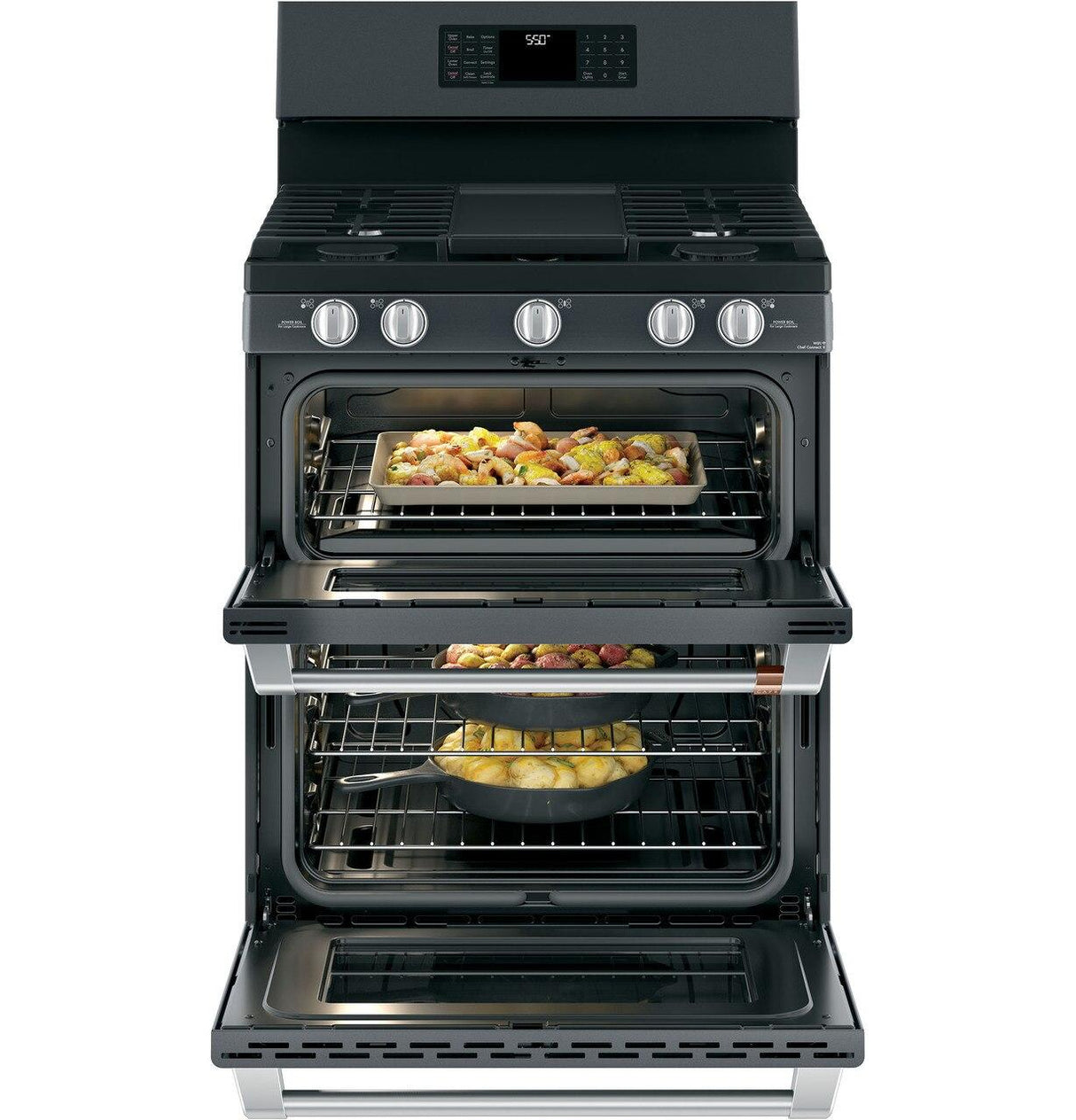 Café™ 30" Smart Free-Standing Gas Double-Oven Range with Convection
