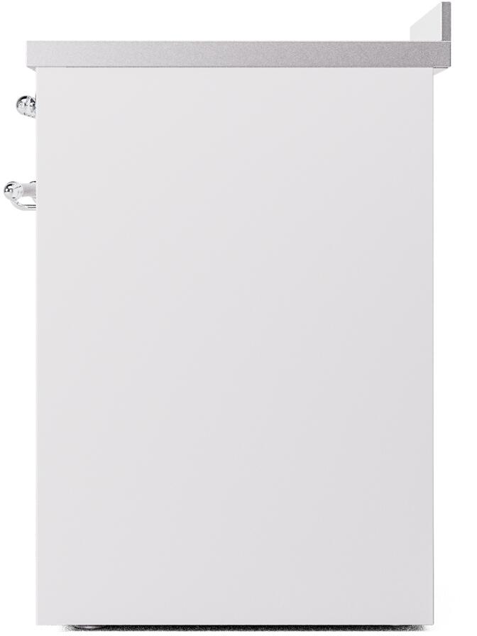 Nostalgie II 30 Inch Electric Freestanding Range in White with Chrome Trim