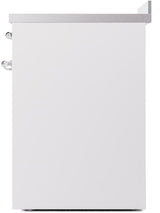 Nostalgie II 30 Inch Electric Freestanding Range in White with Chrome Trim