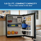 Avanti 1.6 Cu. Ft. Compact Refrigerator with Auto-Defrost, in Black (AVAR16F1B)