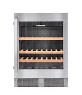 Undercounter Wine Cabinet, 24", Lock, 1 Zone, Reversible Door
