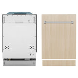 ZLINE 18 in. Compact Panel Ready Top Control Dishwasher with Stainless Steel Tub, 54dBa (DW7714-18)