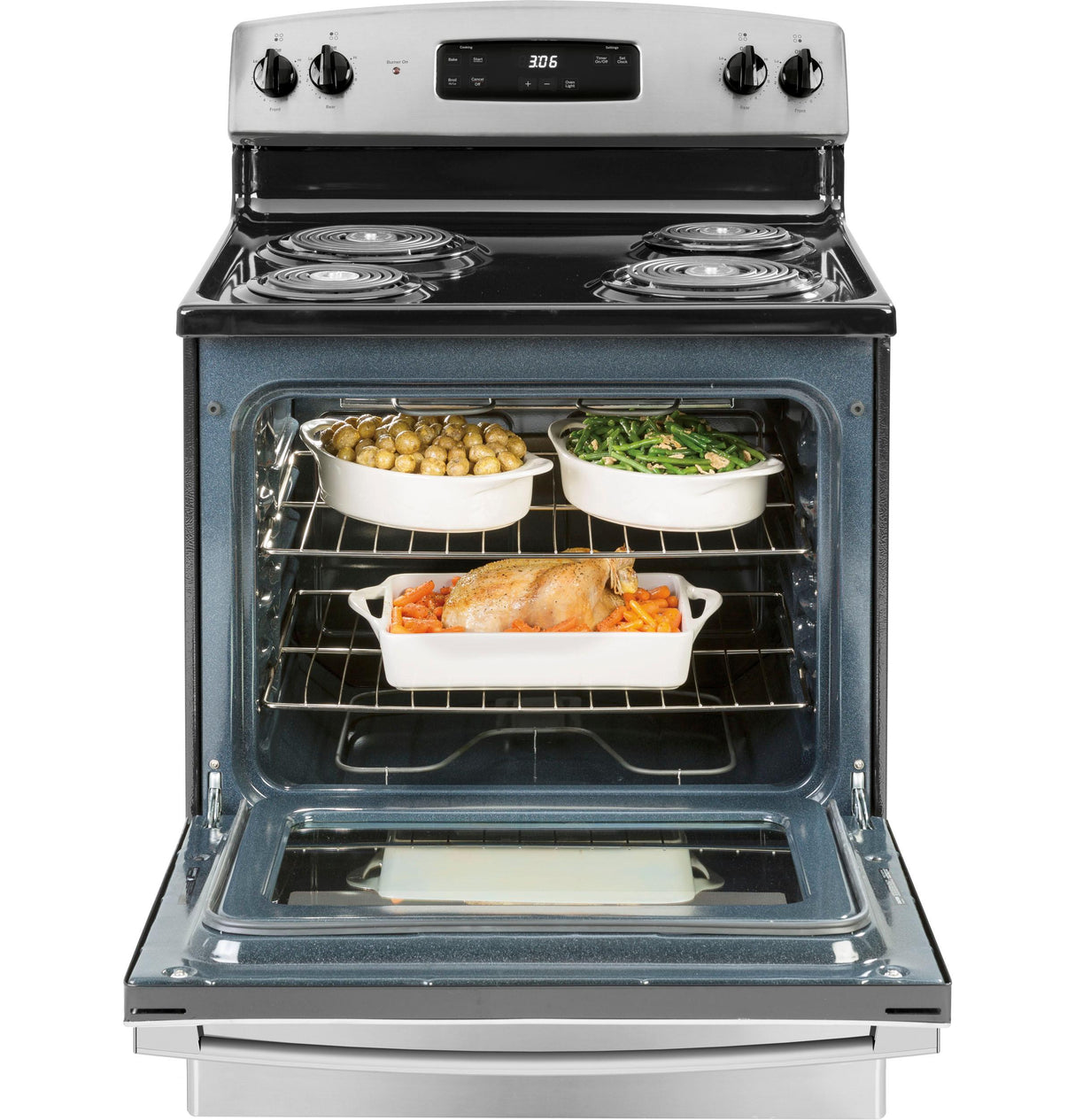 GE® 30" Free-Standing Electric Range
