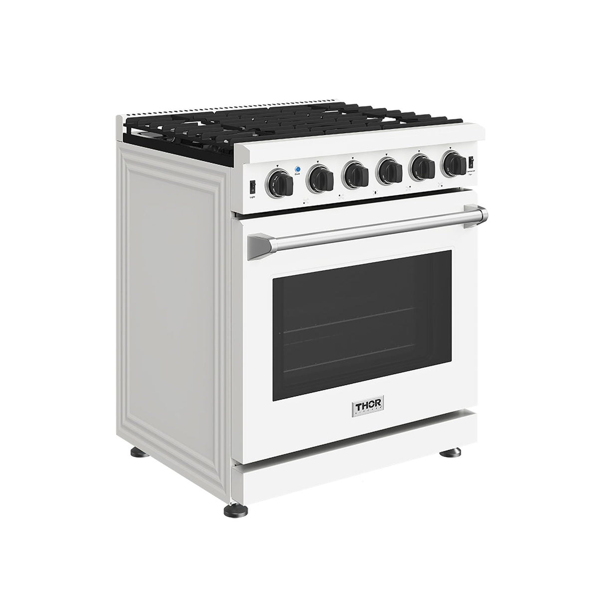 30 Inch Professional Gas Range In White