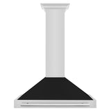 ZLINE 48 in. Convertible Stainless Steel Range Hood with Stainless Steel Handle (KB4STX-48) [Color: Black Matte]