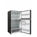 Verona VEFTF3324RBK 33 inch Top Freezer Refrigerator with 24 cu. ft. Total Capacity, Reversible Doors, Recessed Handle, Energy Star (Black)