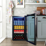Danby 3.1 cu. ft. Free-Standing Beverage Center in Stainless Steel