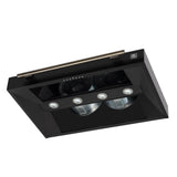 Forno Aria 36 Inch Wall-Mounted Range Hood in Black