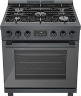 800 Series Dual Fuel Freestanding Range 30" Black Stainless Steel