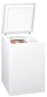Household manual defrost chest freezer in slim width