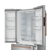 30 Inch 17.5 Cu Ft French Door Counter Depth Refrigerator With Ice Maker In Stainless Steel/rose Gold  Gordon Ramsay Series
