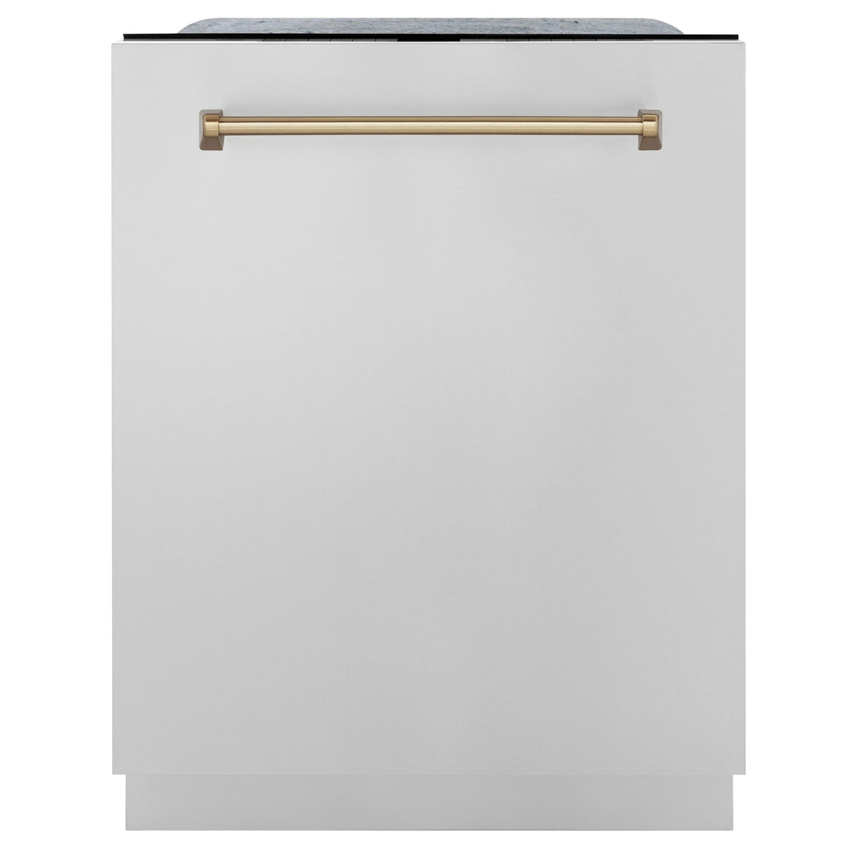 ZLINE Autograph Edition 24" 3rd Rack Top Touch Control Tall Tub Dishwasher in Stainless Steel with Accent Handle, 45dBa (DWMTZ-304-24) [Color: Champagne Bronze]