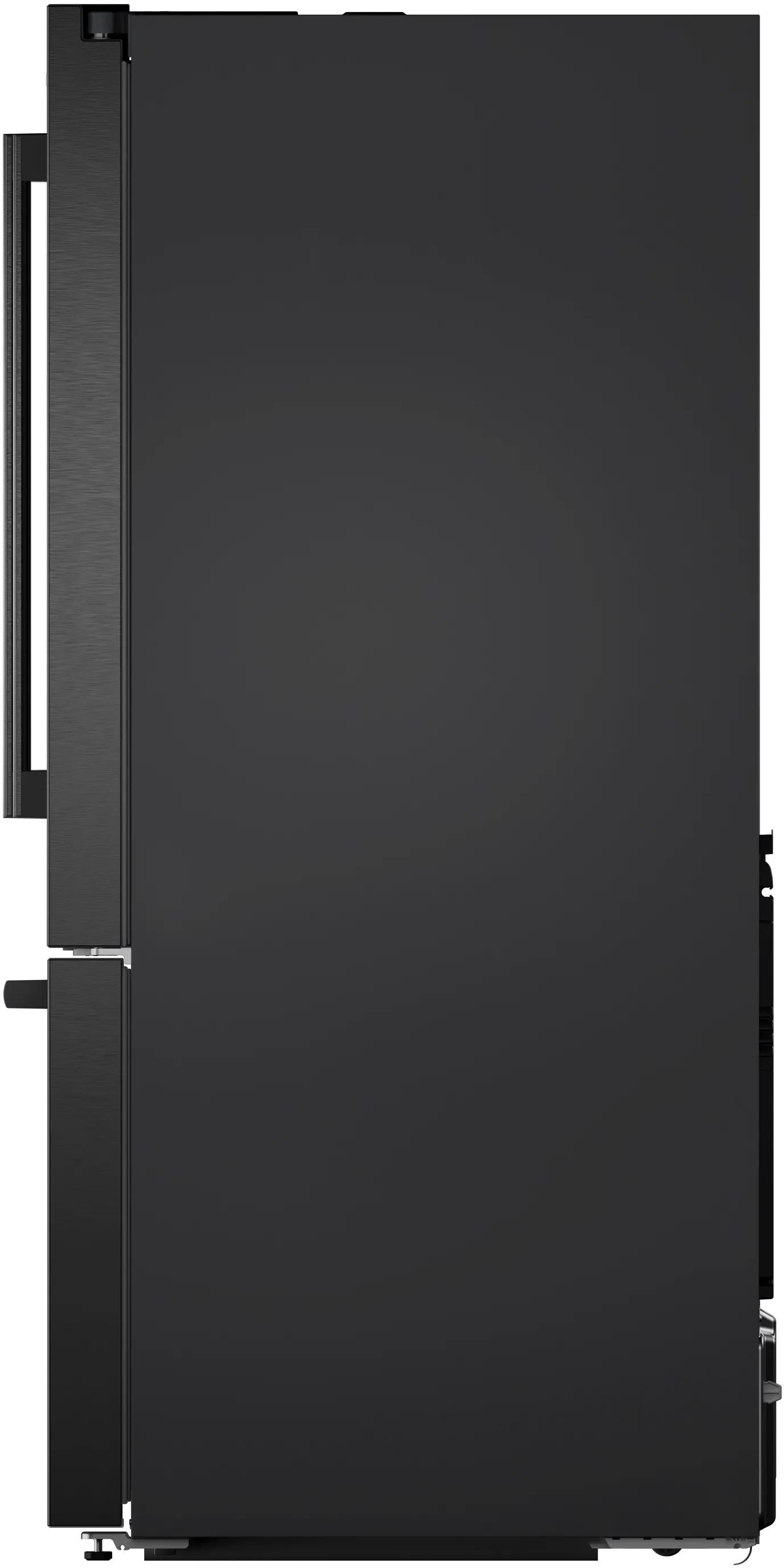 500 Series French Door Bottom Mount Refrigerator 36" Black Stainless Steel, Total No Frost