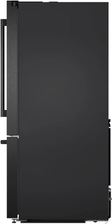 500 Series French Door Bottom Mount Refrigerator 36" Black Stainless Steel, Total No Frost
