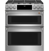 Café 30" Smart Slide-In, Front-Control, Dual-Fuel, Double-Oven Range with Convection