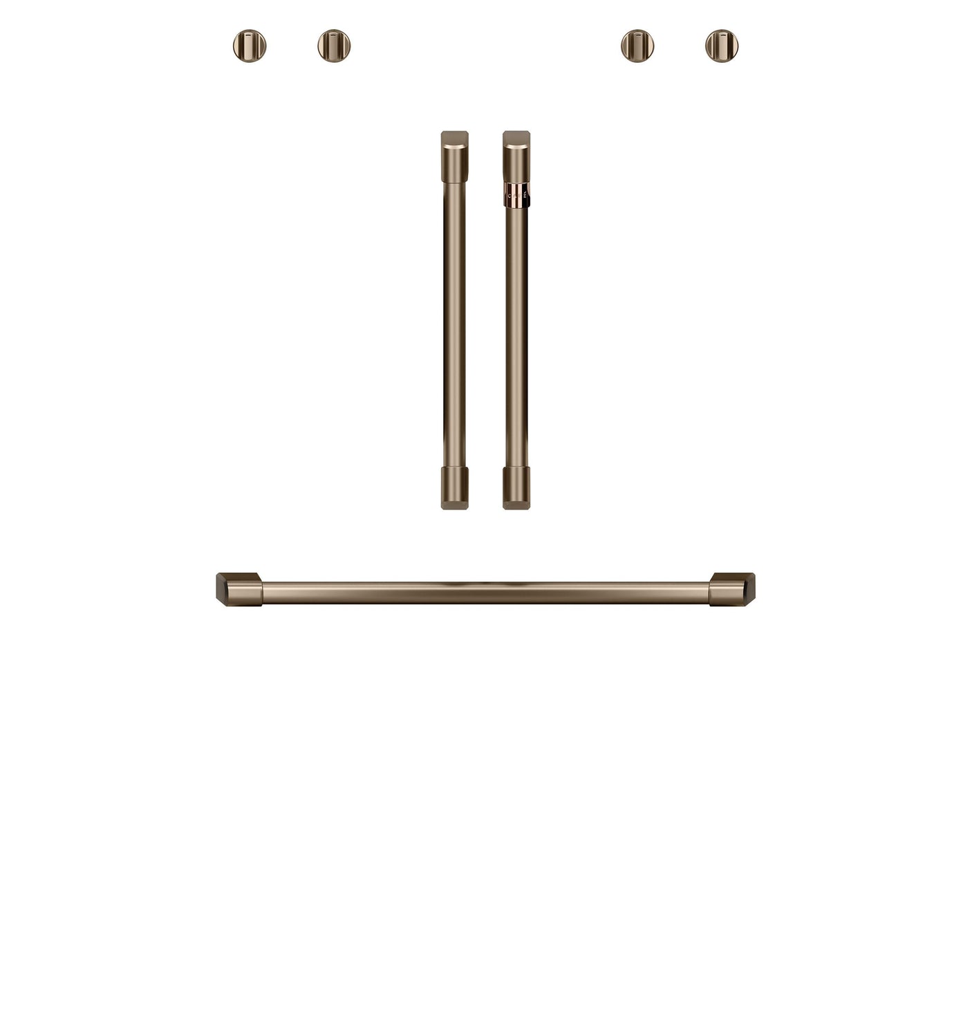 Café™ 2 French-Door Handles; 1 - 30" Handle; - Brushed Bronze