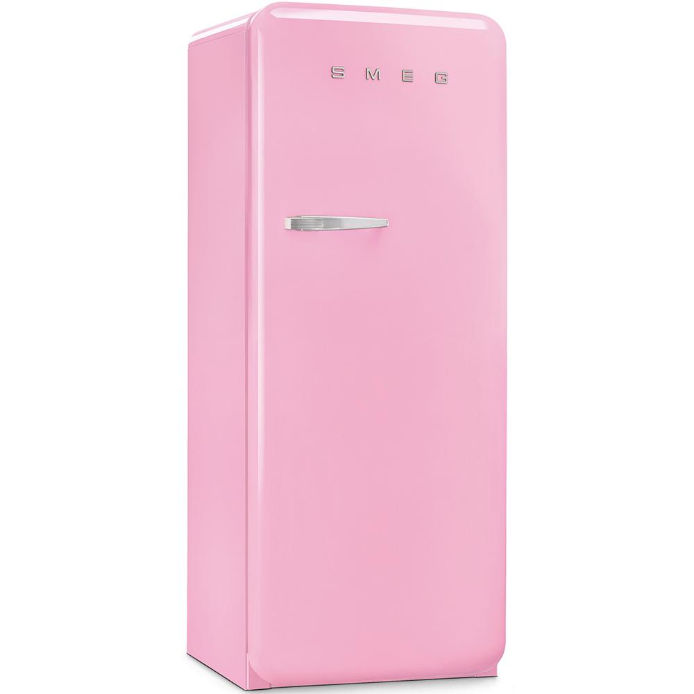 Approx 24" 50'S Style Refrigerator with ice compartment, Pink, Right hand hinge