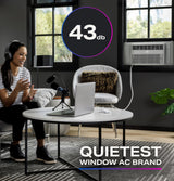 GE Profile™ 8,000 BTU Inverter Smart Ultra Quiet Window Air Conditioner for Medium Rooms up to 350 sq. ft.