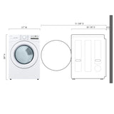 7.4 cu. ft. Ultra Large Capacity Front Load Gas Dryer - White