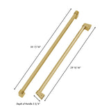 ZLINE Autograph Edition 36 in. Built-in Refrigerator Handles (Set of 3) in Champagne Bronze (RBIVHZ-CB-36)